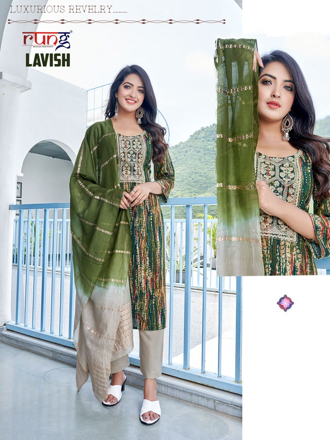 Lavish By Rung Rayon Readymade Suits Catalog